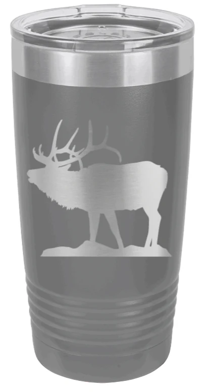 Elk Silhouette  - 20oz Tumbler - Image 4