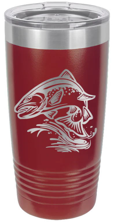 Salmon Jumping - 20oz Tumbler - Image 8