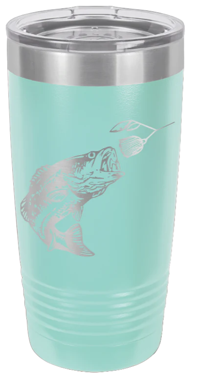 Bass with Spinner Bait - 20oz Tumbler - Image 15