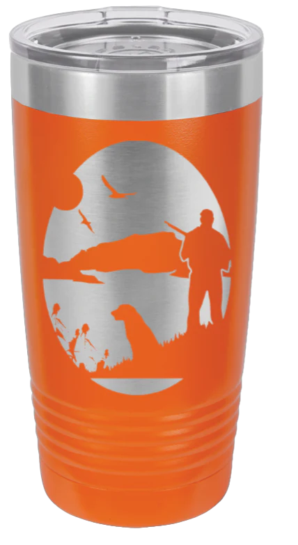 Hunter With Dog - 20oz Tumbler - Image 11