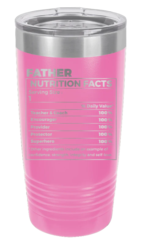 Father Nutrition Facts  - 20oz Tumbler - Image 12