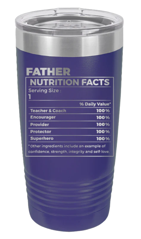 Father Nutrition Facts  - 20oz Tumbler - Image 13