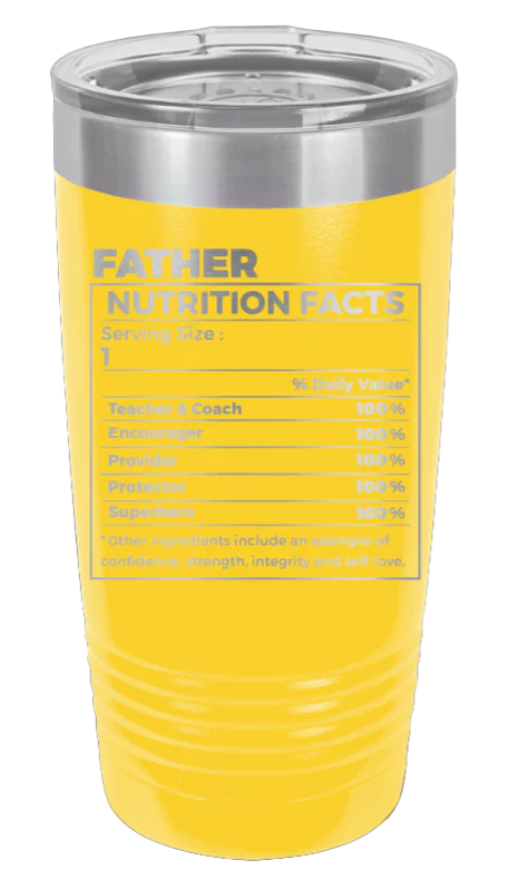 Father Nutrition Facts  - 20oz Tumbler - Image 17