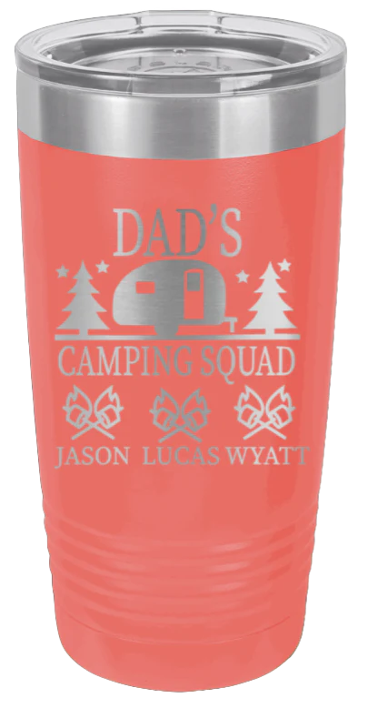 Dad's Camping Squad  - 20oz Tumbler - Image 3