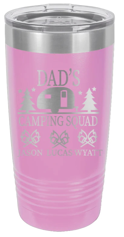 Dad's Camping Squad  - 20oz Tumbler - Image 7