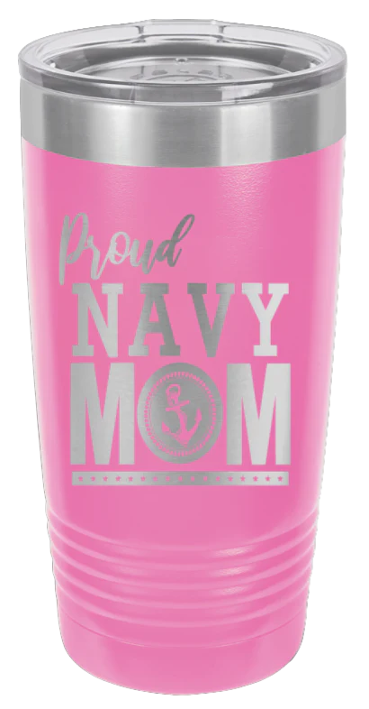 Navy Mom  - 20oz Tumbler - Image 12