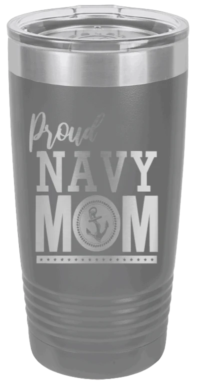 Navy Mom  - 20oz Tumbler - Image 4