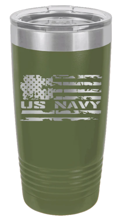 Navy Flag - 20oz Tumbler - Image 10