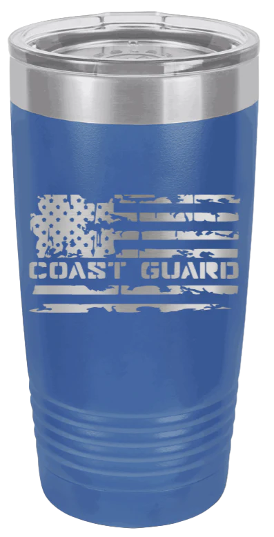 Coast Guard Flag - 20oz Tumbler - Image 2
