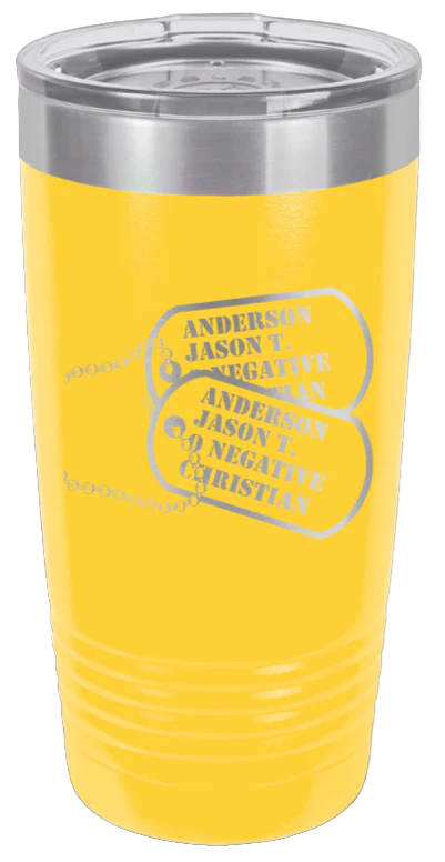 Dog Tags  - 20oz Tumbler - Image 17