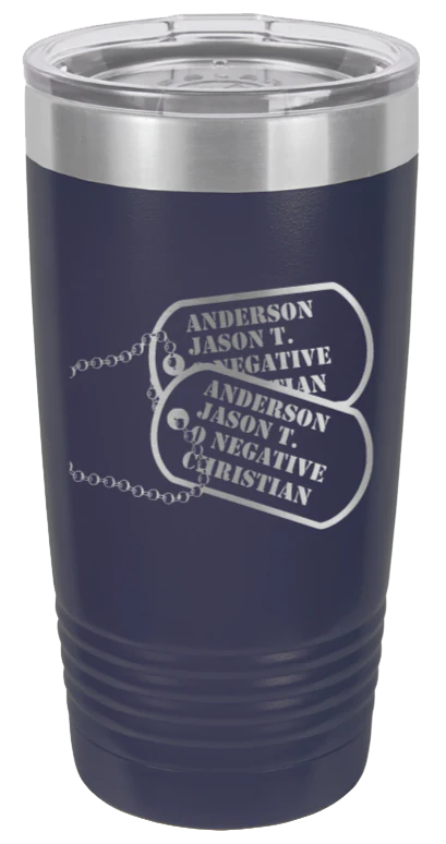 Dog Tags  - 20oz Tumbler - Image 9