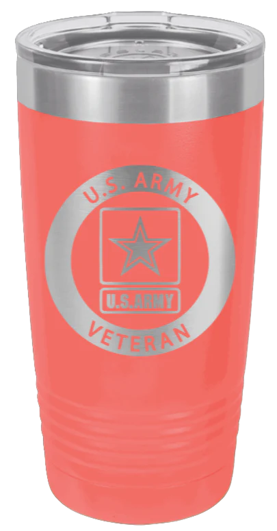 Army Veteran  - 20oz Tumbler - Image 3