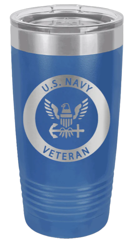Navy Veteran - 20oz Tumbler - Image 2