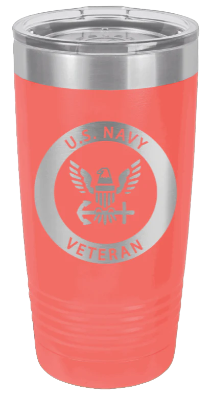 Navy Veteran - 20oz Tumbler - Image 3