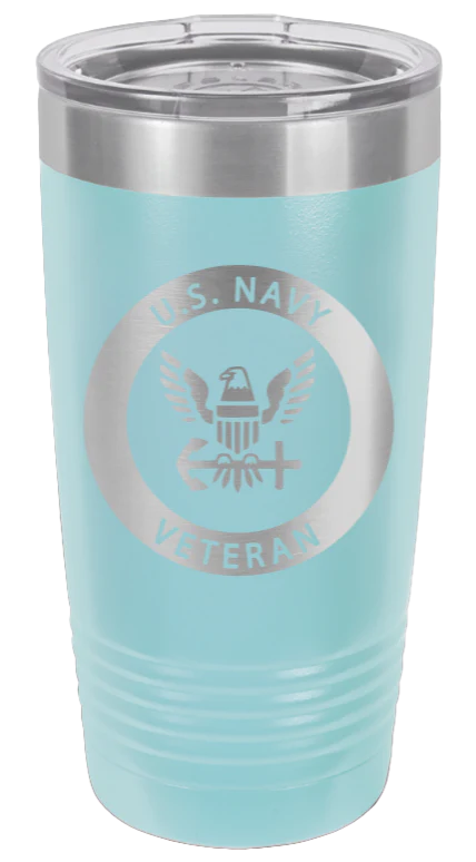 Navy Veteran - 20oz Tumbler - Image 6