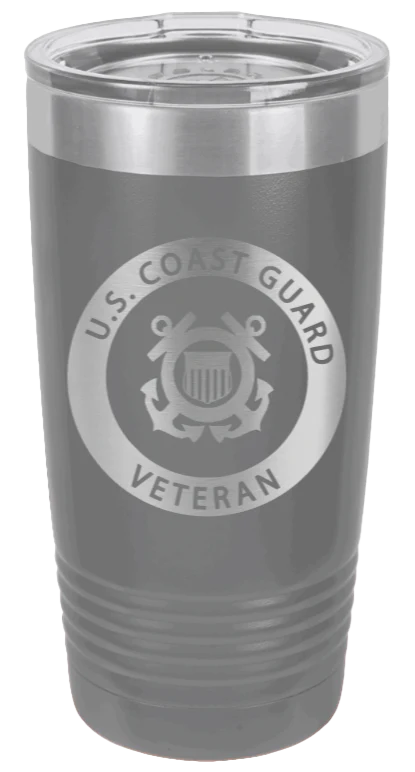 Coast Guard Veteran  - 20oz Tumbler - Image 4