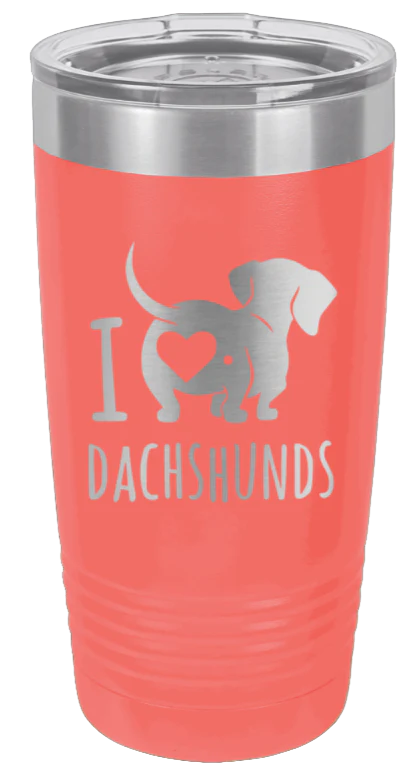 I Love Dachshunds - 20oz Tumbler - Image 3