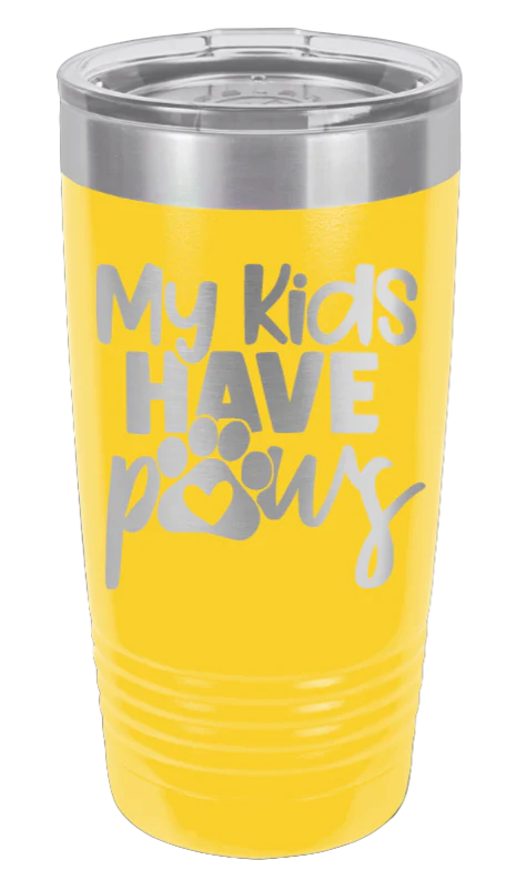 My Kids Have Paws - 20oz Tumbler - Image 17