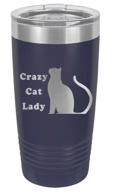 Crazy Cat Lady - 20oz Tumbler - Image 9
