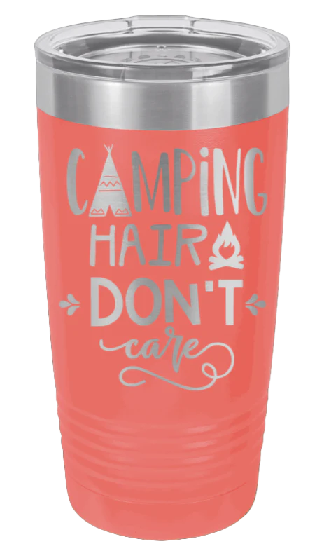 Camping Hair Don't Care - 20oz Tumbler - Image 3
