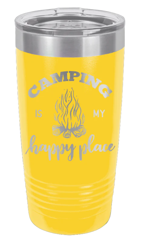 Camping Is My Happy Place - 20oz Tumbler - Image 17