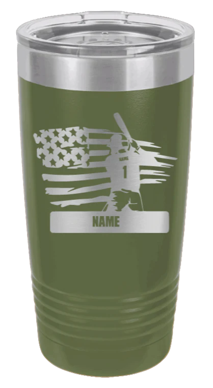 Baseball Player 2 - 20oz Tumbler - Image 10
