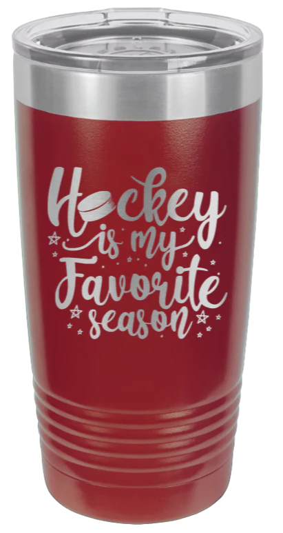 Hockey Is my Favorite Season - 20oz Tumbler - Image 8