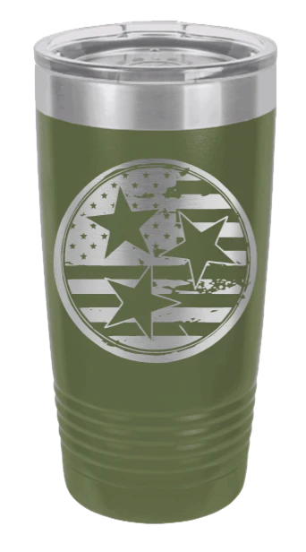 Tennessee Tristar Flag - 20oz Tumbler - Image 10