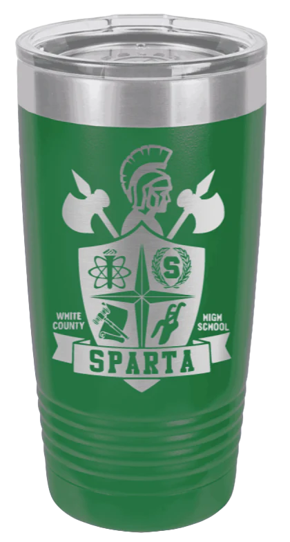 White County High School Sheild|Tennessee - 20oz Tumbler - Image 5
