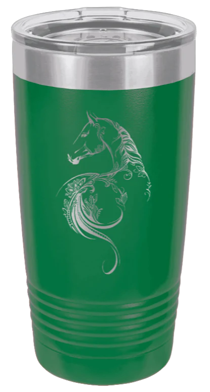 Floral Horse - 20oz Tumbler - Image 5