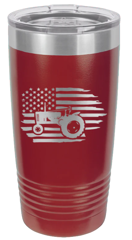 Tractor Flag 2 - 20oz Tumbler - Image 8