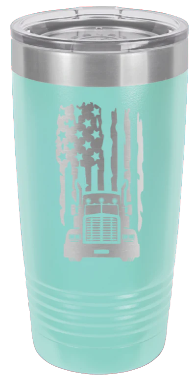 Truck Flag - 20oz Tumbler - Image 15