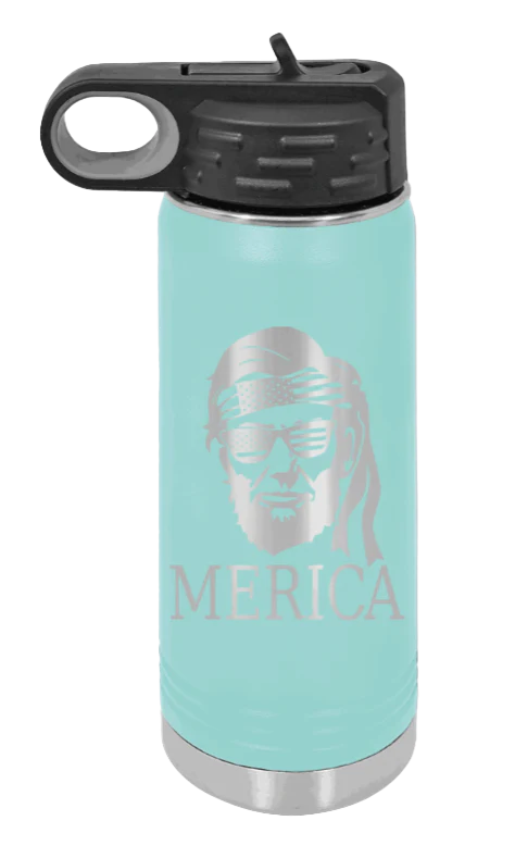 Abe Merica - 20oz Water Bottle Laser Engraved - Image 14