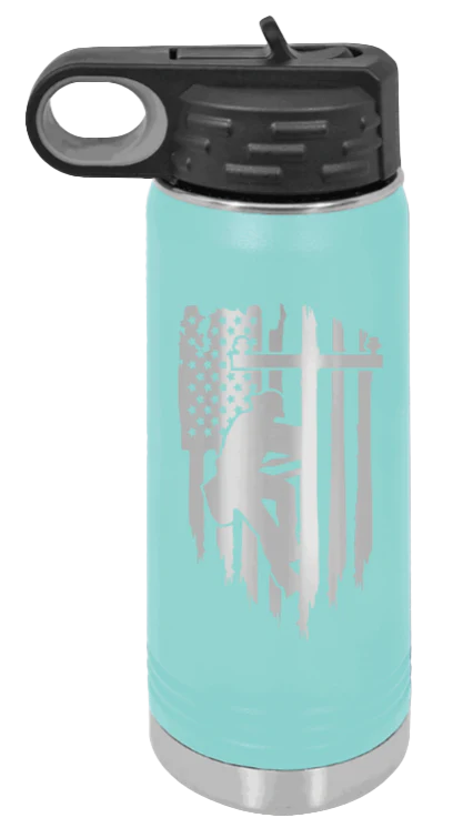 Lineman - 20oz Water Bottle Laser Engraved - Image 15