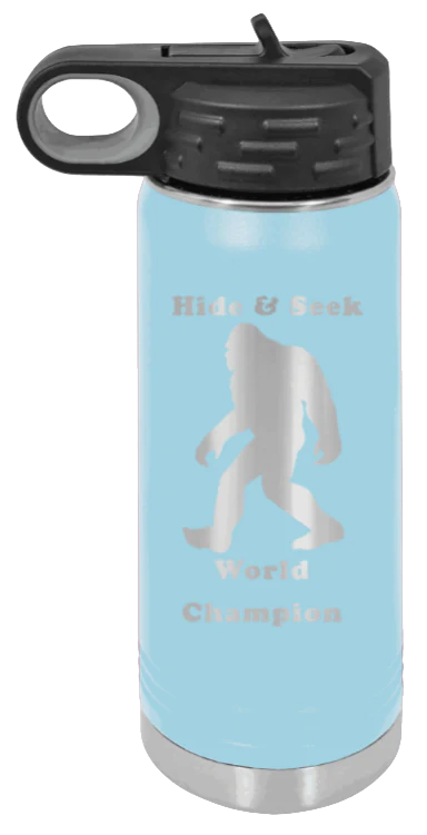 Hide and Seek Champion - 20oz Water Bottle Laser Engraved - Image 6
