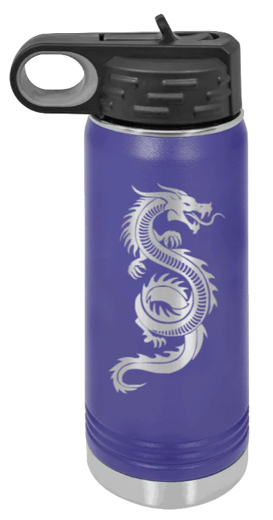Dragon - 20oz Water Bottle Laser Engraved - Image 13