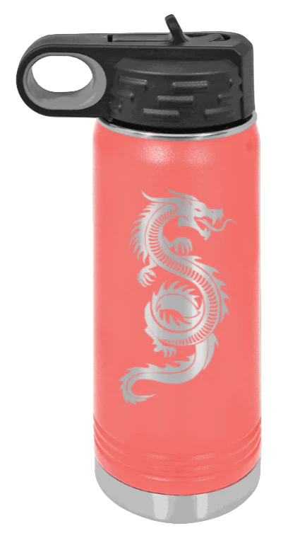 Dragon - 20oz Water Bottle Laser Engraved - Image 3