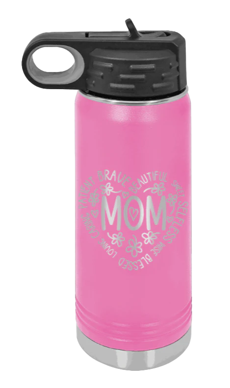 Mom - 20oz Water Bottle Laser Engraved - Image 10