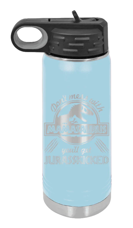 You'll Get Your Jurasskicked - 20oz Water Bottle Laser Engraved - Image 5