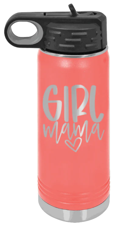 Girl Mama - 20oz Water Bottle Laser Engraved - Image 3