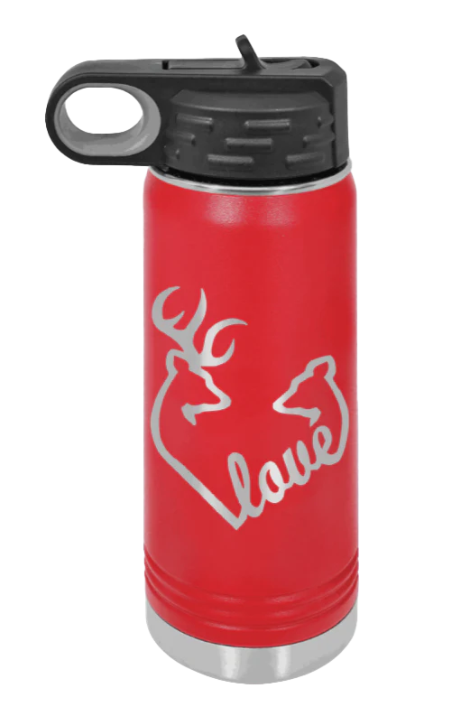 Buck Doe Love - 20oz Water Bottle Laser Engraved - Image 13