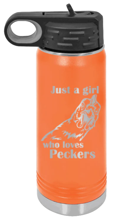 Just A Girl Who Loves Peckers - 20oz Mug Laser Engraved - Image 11