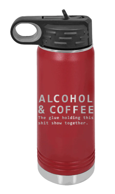Alcohol And Coffee - 20oz Mug Laser Engraved - Image 8