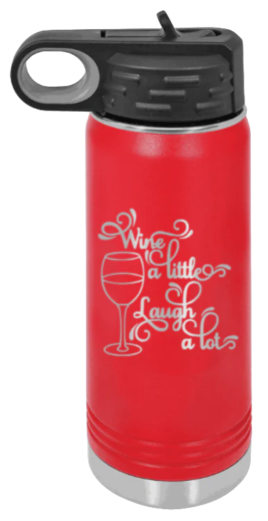 Wine A Little Laugh A Lot - 20oz Mug Laser Engraved - Image 14