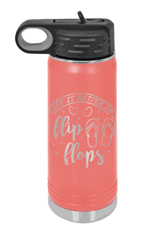 Life Is Better In Flip Flops - 20oz Mug Laser Engraved - Image 3