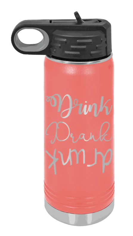 Drink Drank Drunk - 20oz Mug Laser Engraved - Image 3