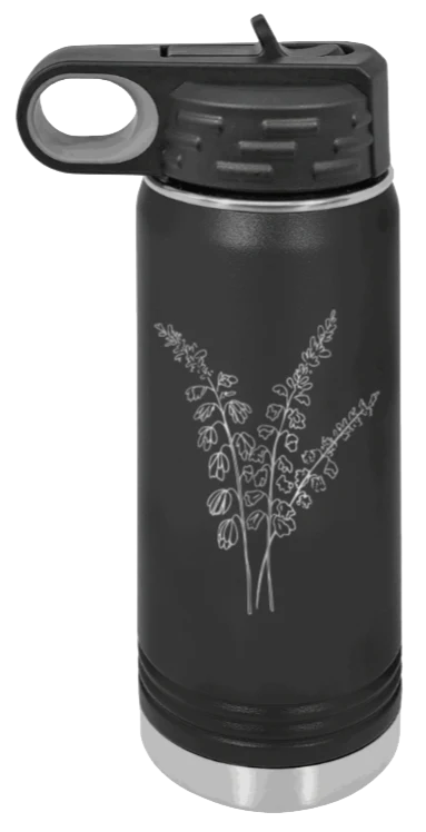 Blue Bells - 20oz Water Bottle Laser Engraved