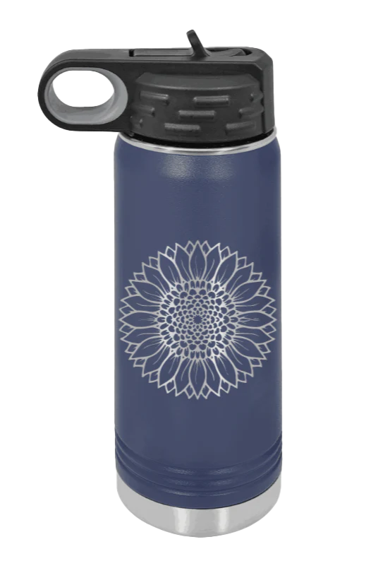 Sunflower - 20oz Water Bottle Laser Engraved - Image 9