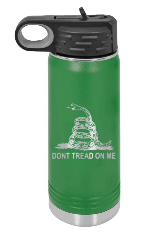 Don't Tread On Me - 20oz Water Bottle Laser Engraved - Image 5