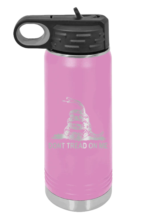 Don't Tread On Me - 20oz Water Bottle Laser Engraved - Image 7